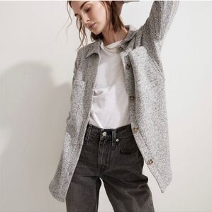 Madewell MWL (Re) Sourced Sweater Fleece Shirt Jacket